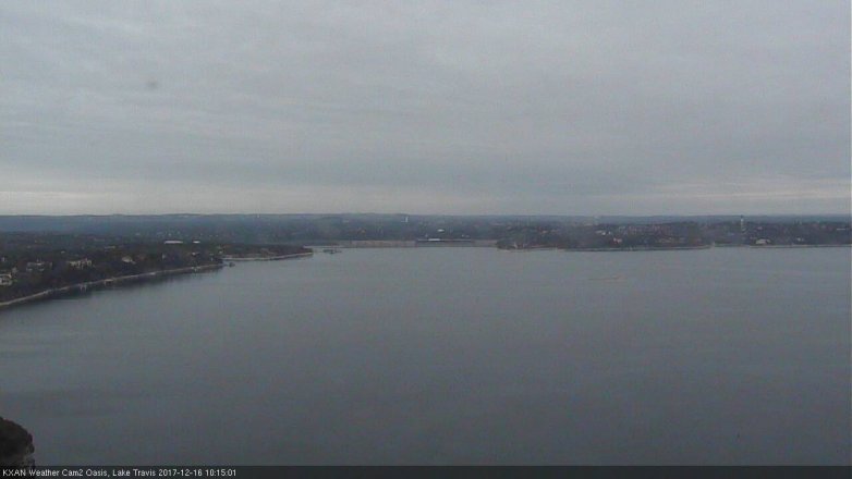 Lake Travis webcam, December 16, 2017 9:30 AM CT