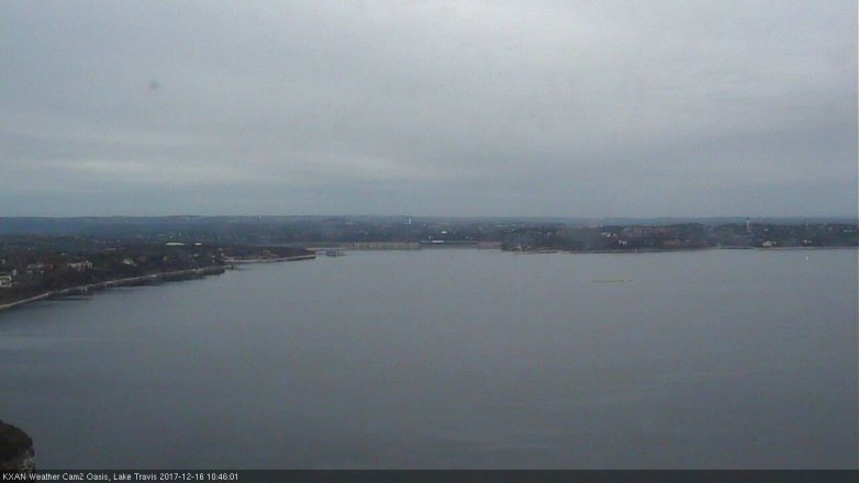 Lake Travis webcam, December 16, 2017 9:55 AM CT