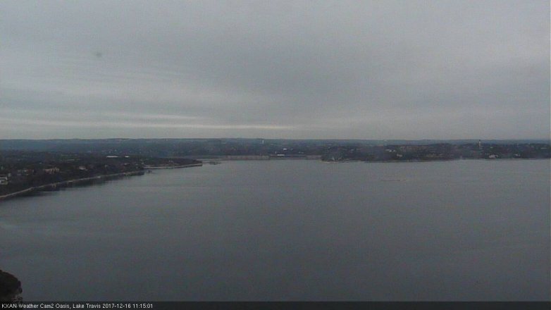 Lake Travis webcam, December 16, 2017 10:25 AM CT