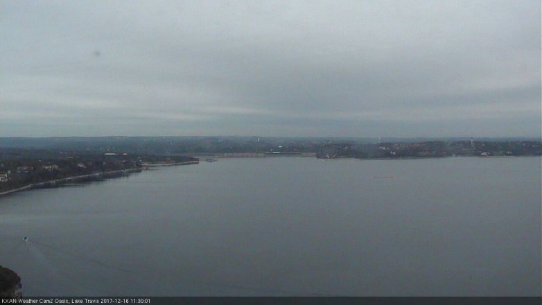 Lake Travis webcam, December 16, 2017 10:40 AM CT