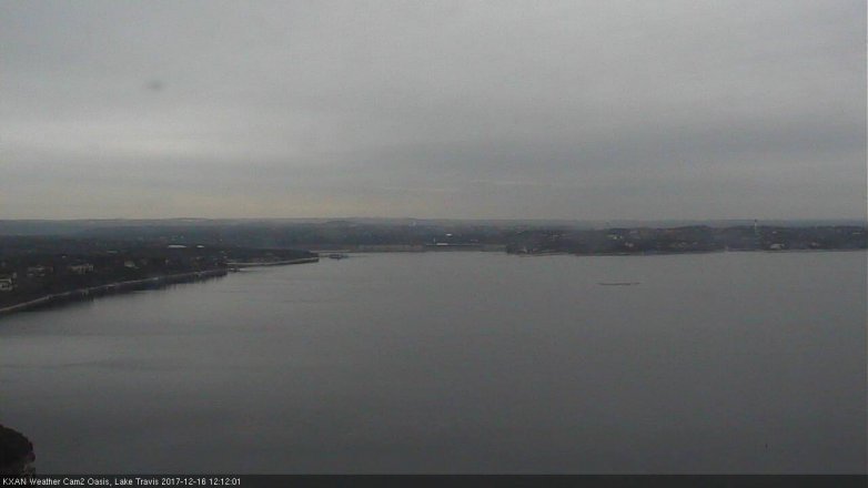 Lake Travis webcam, December 16, 2017 11:20 AM CT