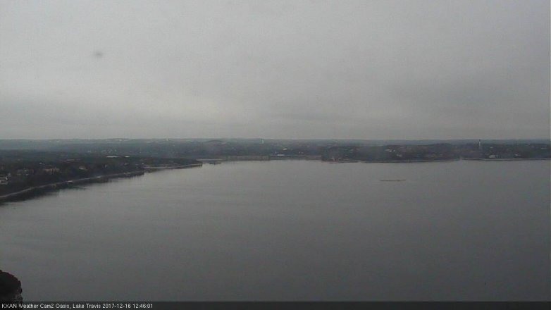 Lake Travis webcam, December 16, 2017 12:00 PM CT