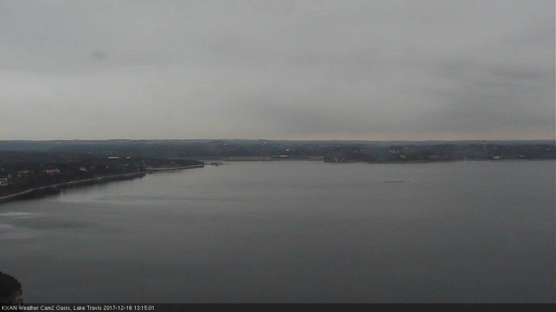 Lake Travis webcam, December 16, 2017 12:45 PM CT