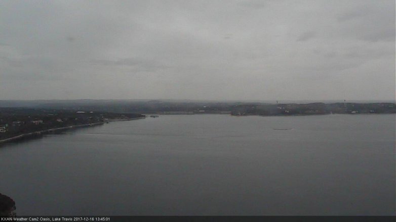 Lake Travis webcam, December 16, 2017 1:00 PM CT