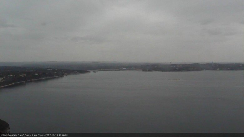 Lake Travis webcam, December 16, 2017 1:05 PM CT