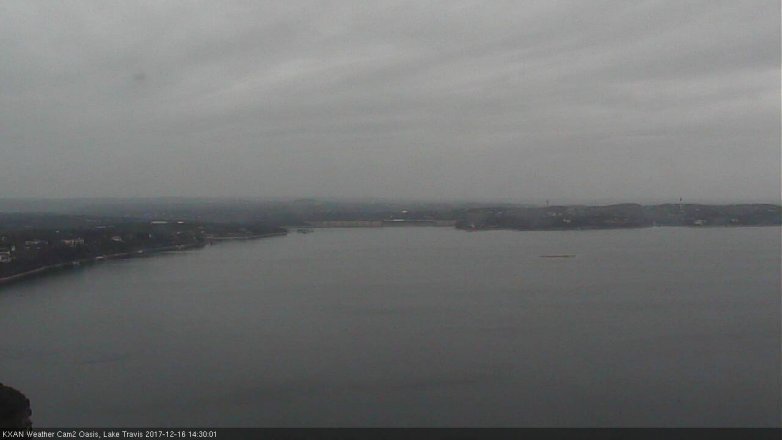 Lake Travis webcam, December 16, 2017 1:50 PM CT