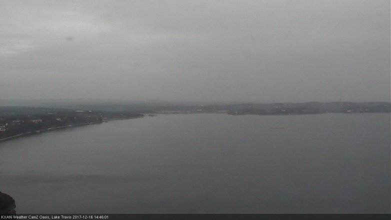 Lake Travis webcam, December 16, 2017 2:10 PM CT