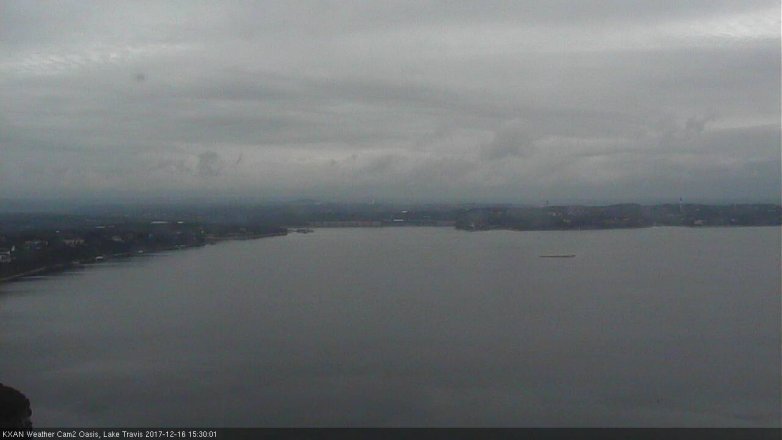 Lake Travis webcam, December 16, 2017 2:55 PM CT