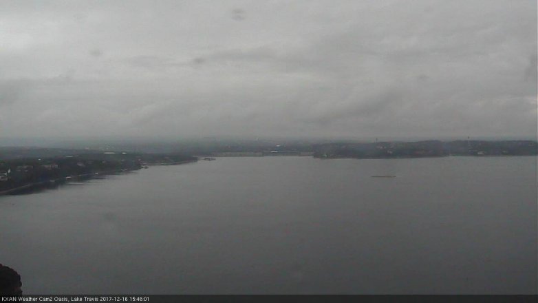 Lake Travis webcam, December 16, 2017 3:15 PM CT