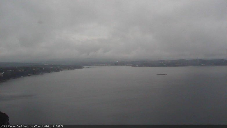 Lake Travis webcam, December 16, 2017 3:55 PM CT
