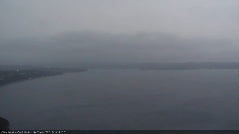 Lake Travis webcam, December 16, 2017 4:35 PM CT