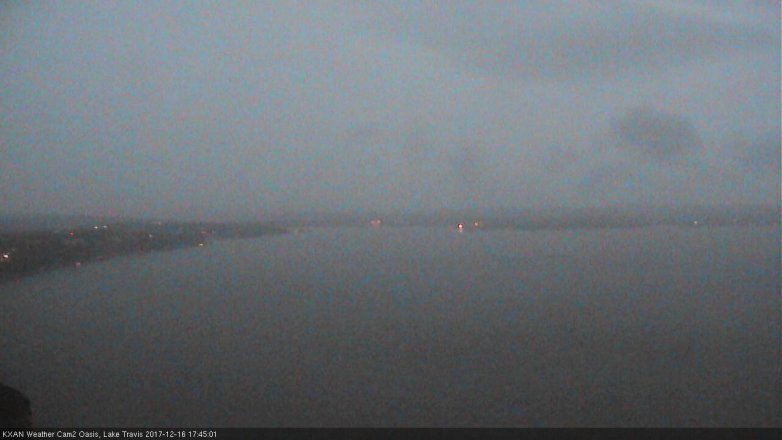 Lake Travis webcam, December 16, 2017 5:15 PM CT