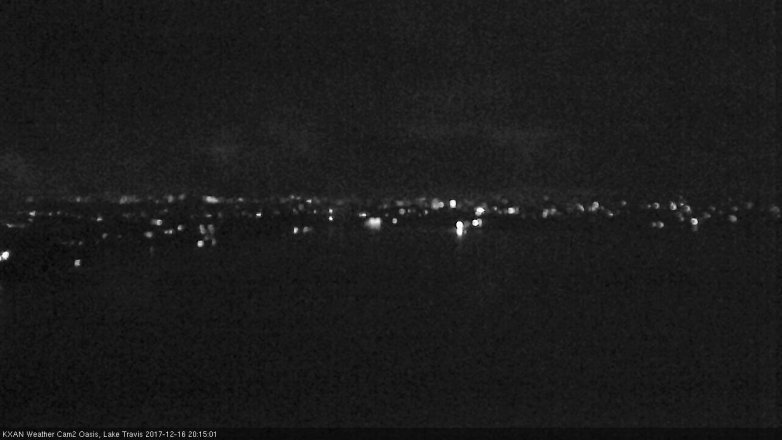 Lake Travis webcam, December 16, 2017 7:25 PM CT