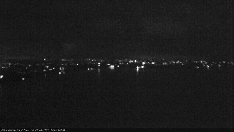 Lake Travis webcam, December 16, 2017 8:10 PM CT
