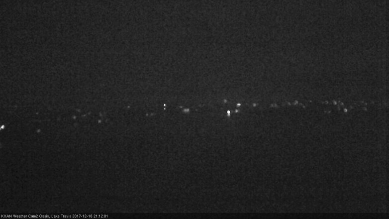 Lake Travis webcam, December 16, 2017 8:25 PM CT