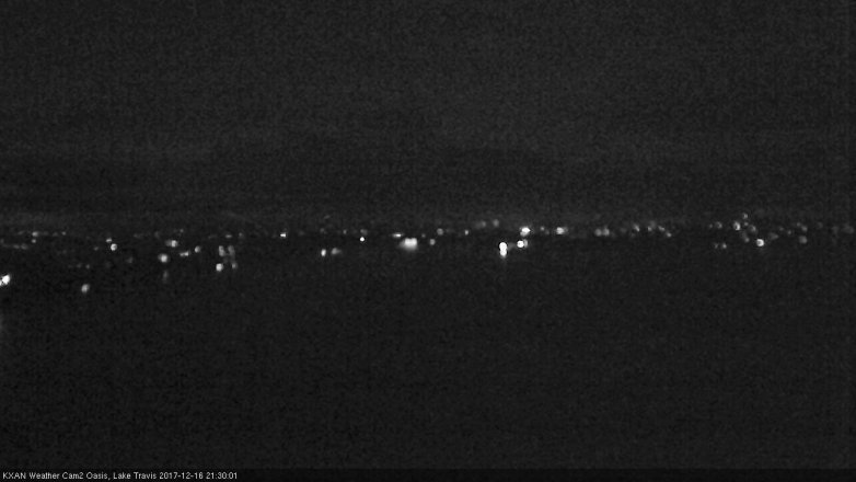 Lake Travis webcam, December 16, 2017 8:35 PM CT