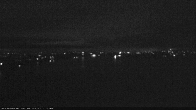 Lake Travis webcam, December 16, 2017 8:45 PM CT