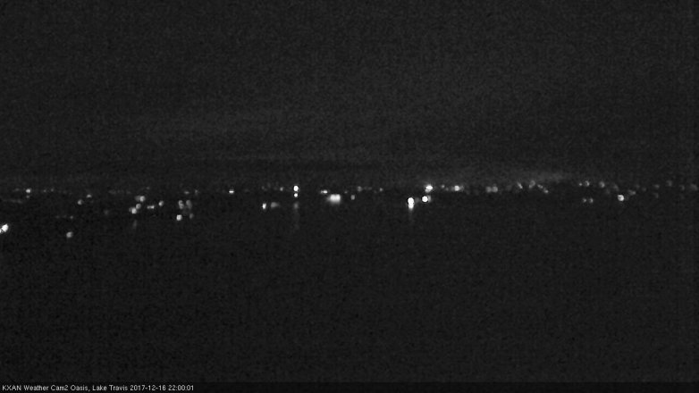 Lake Travis webcam, December 16, 2017 9:10 PM CT