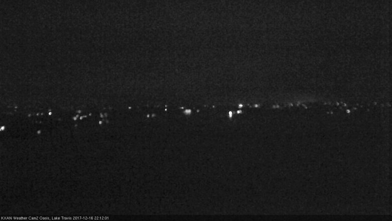 Lake Travis webcam, December 16, 2017 9:15 PM CT