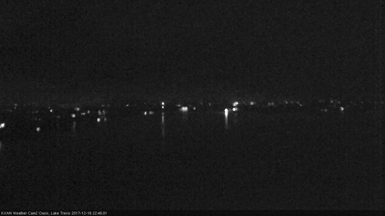 Lake Travis webcam, December 16, 2017 10:15 PM CT