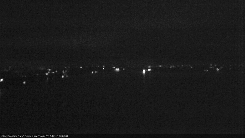 Lake Travis webcam, December 16, 2017 10:25 PM CT