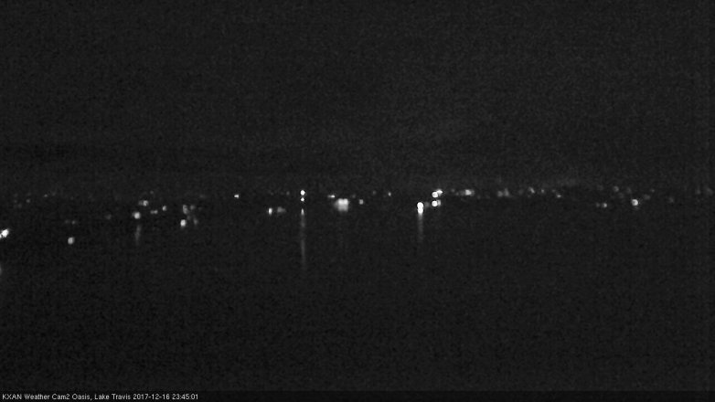Lake Travis webcam, December 16, 2017 10:55 PM CT