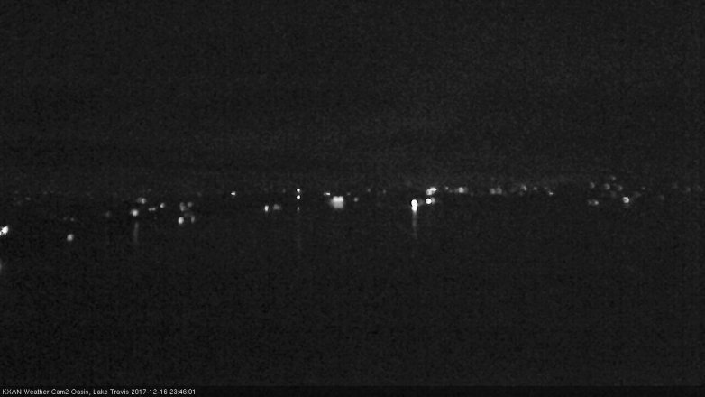 Lake Travis webcam, December 16, 2017 11:10 PM CT