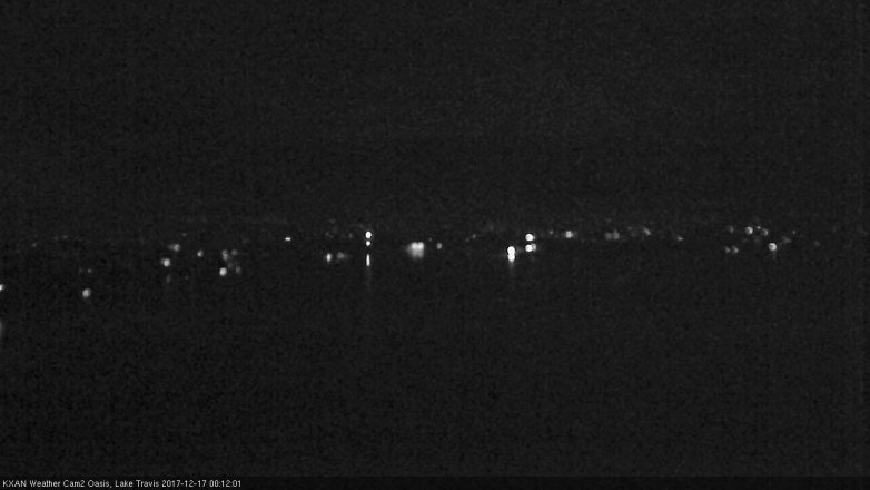 Lake Travis webcam, December 16, 2017 11:35 PM CT
