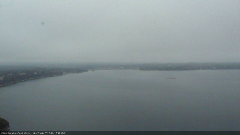 Lake Travis webcam, December 17, 2017 9:55 AM CT