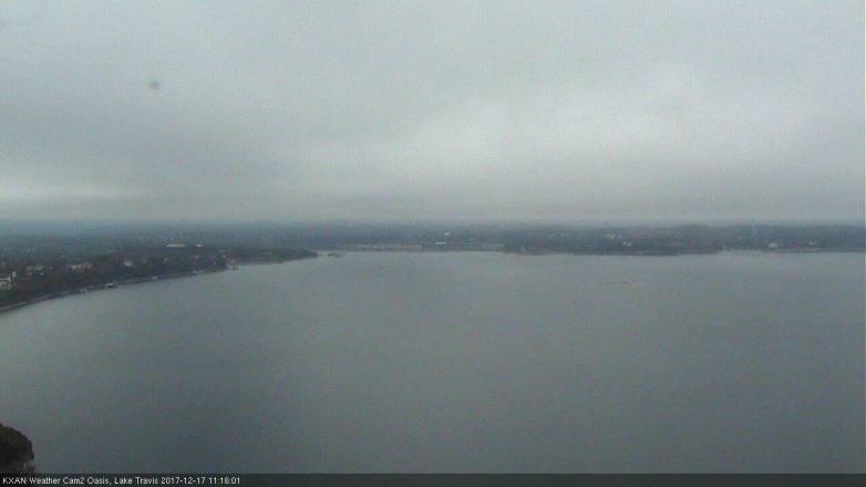 Lake Travis webcam, December 17, 2017 10:40 AM CT