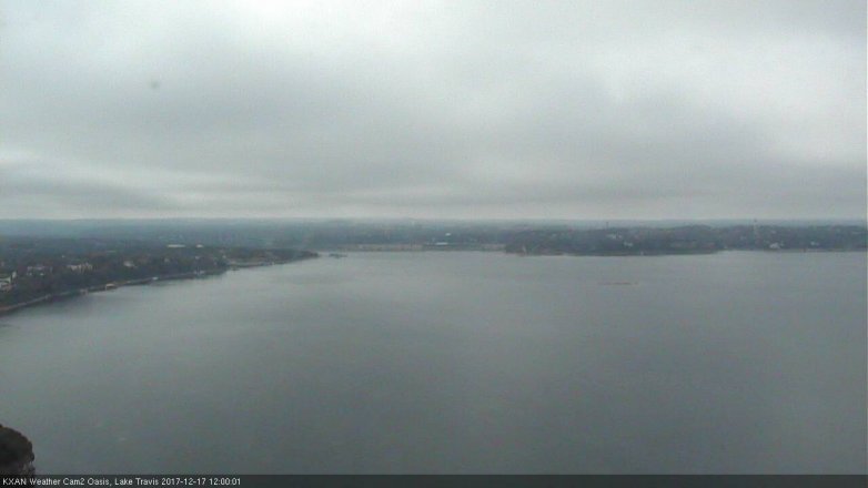 Lake Travis webcam, December 17, 2017 11:05 AM CT