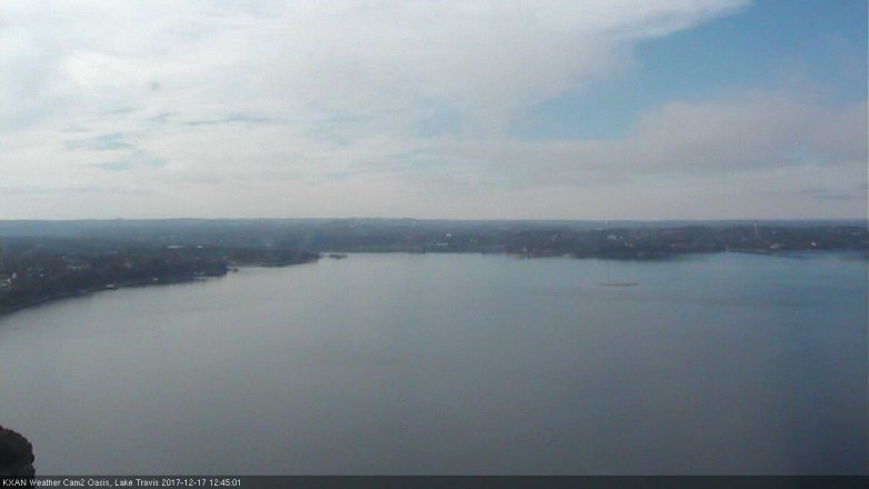 Lake Travis webcam, December 17, 2017 11:50 AM CT
