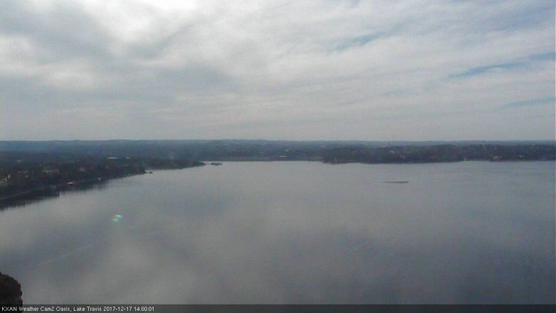 Lake Travis webcam, December 17, 2017 1:05 PM CT