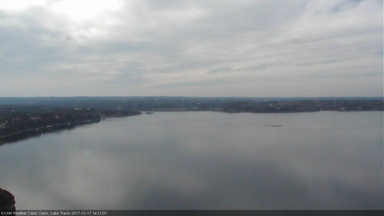Lake Travis webcam, December 17, 2017 1:20 PM CT