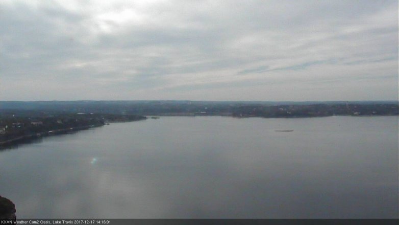 Lake Travis webcam, December 17, 2017 1:35 PM CT