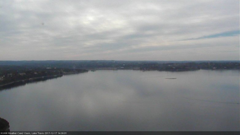 Lake Travis webcam, December 17, 2017 1:55 PM CT
