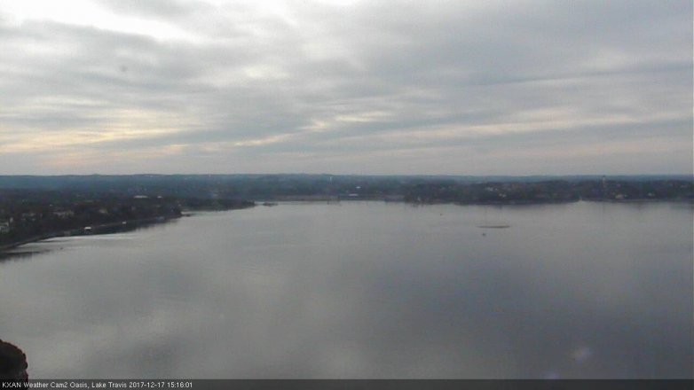 Lake Travis webcam, December 17, 2017 2:40 PM CT
