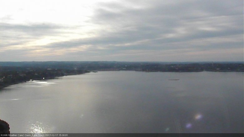 Lake Travis webcam, December 17, 2017 2:45 PM CT
