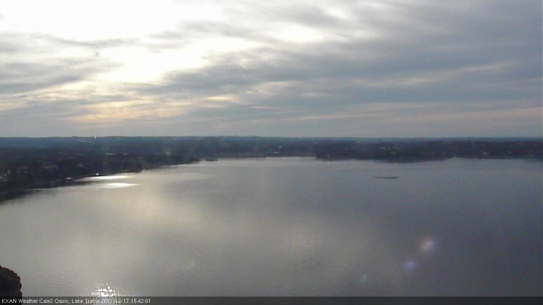Lake Travis webcam, December 17, 2017 3:10 PM CT