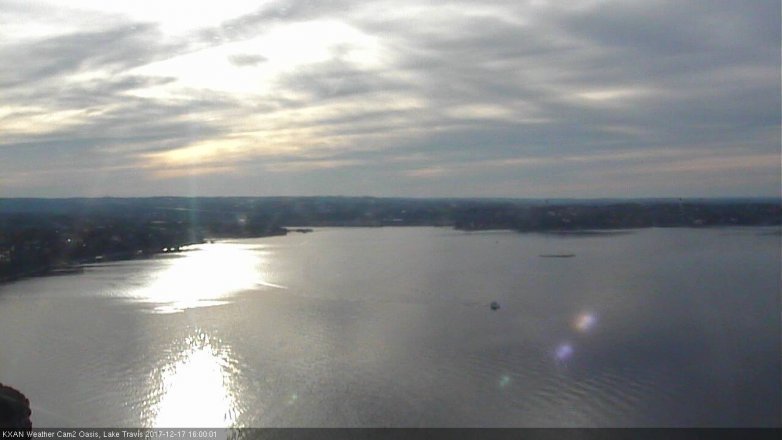 Lake Travis webcam, December 17, 2017 3:15 PM CT