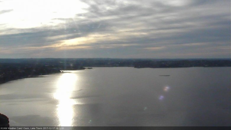 Lake Travis webcam, December 17, 2017 3:20 PM CT