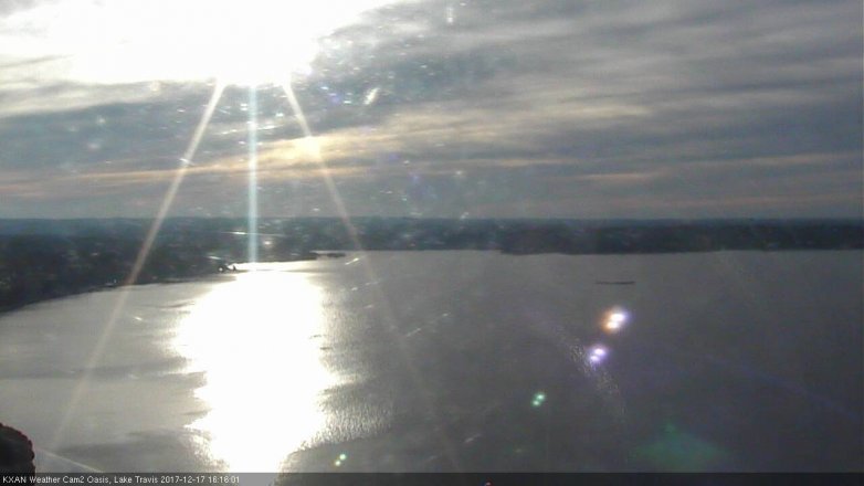 Lake Travis webcam, December 17, 2017 3:45 PM CT
