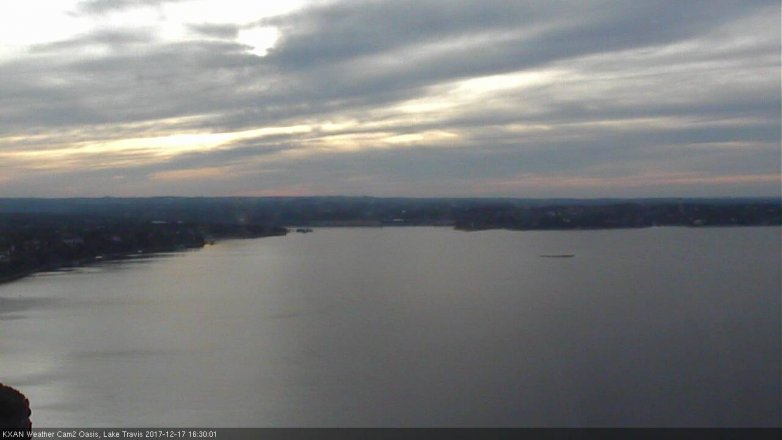 Lake Travis webcam, December 17, 2017 3:50 PM CT