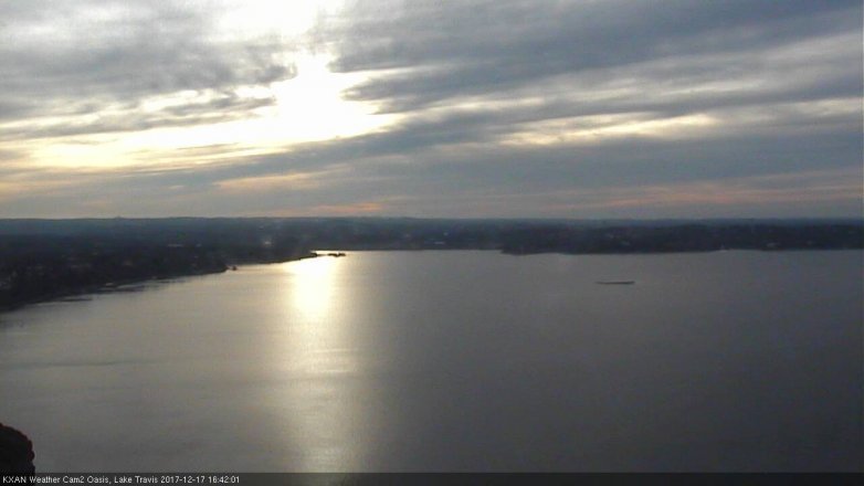 Lake Travis webcam, December 17, 2017 4:05 PM CT