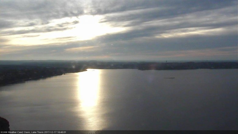 Lake Travis webcam, December 17, 2017 4:15 PM CT
