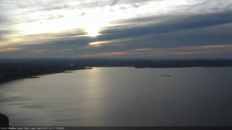 Lake Travis webcam, December 17, 2017 4:25 PM CT