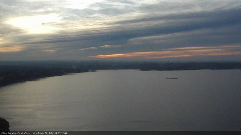 Lake Travis webcam, December 17, 2017 4:40 PM CT