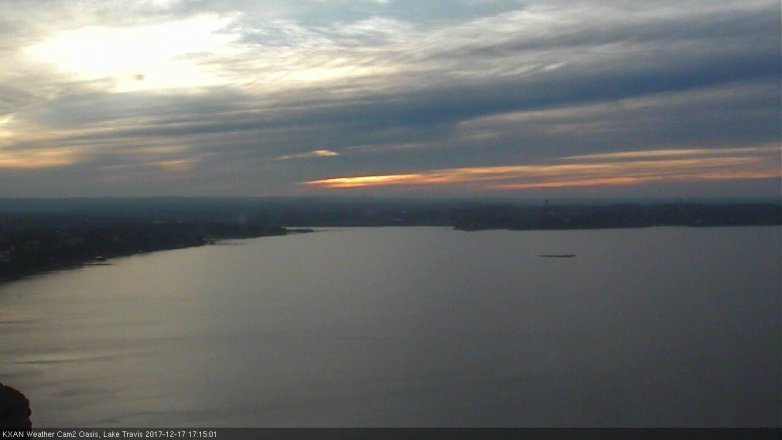 Lake Travis webcam, December 17, 2017 4:45 PM CT
