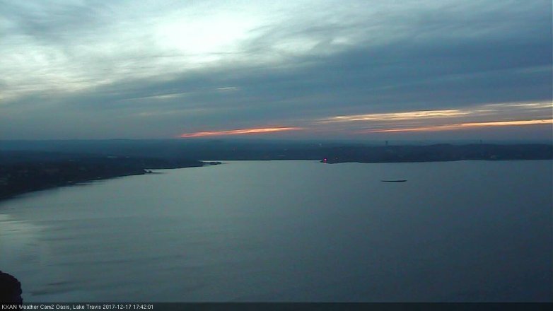 Lake Travis webcam, December 17, 2017 5:10 PM CT