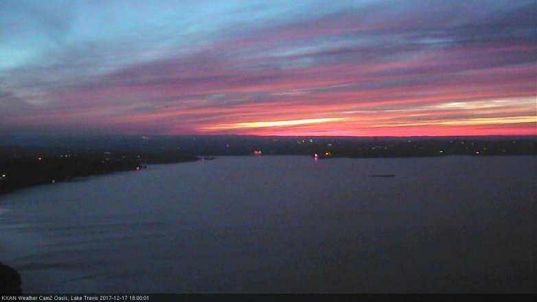 Lake Travis webcam, December 17, 2017 5:25 PM CT